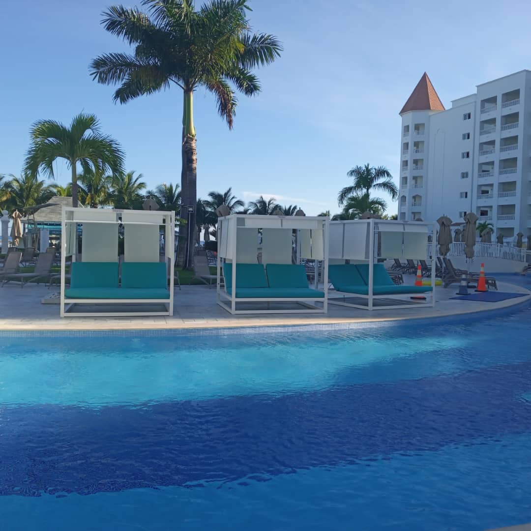 Comfortable sun loungers